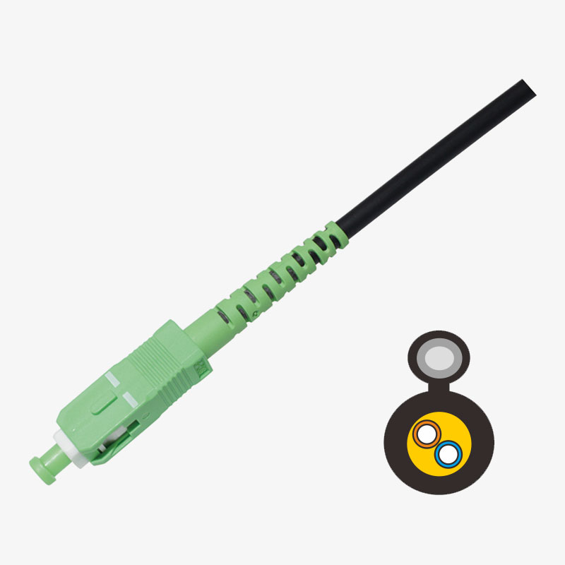 Patch Cord Outdoor FTTH patch cord Round type with Message wire